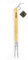 Fackelmann 25191 Fourchette pour barbecue, fourchette géante à barbecue, Bois, Acier inoxydable, Brun, 42 cm