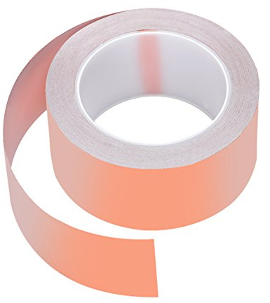 Qtiwe Miedź, folia miedziana taśma klejąca 25 m X 50 MM Tape taśma samoprzylepna taśma samoprzylepna usuń irmband ślimak