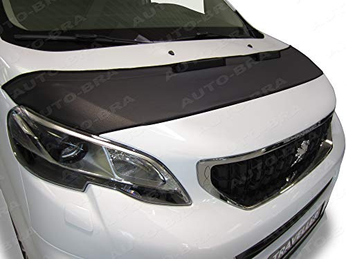AB3-00345 Auto BRA kompatibel mit Peugeot Expert Traveller Citroen Jumpy Spacetourer Toyota ProAce ProAce Verso Bj. ab 2016, Opel Vivaro Zafira Life Bj. ab 2019 Haubenbra Steinschlagschutz