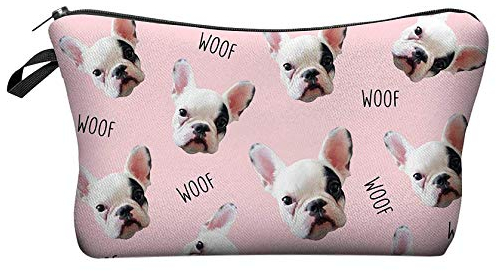 Trousse de Toilette Tendance Imperméable Motifs imprimés Originaux pour Les Voyages Les Vacances et la Vie Quotidienne Woof Bulldoggy