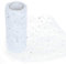 TsunNee Lace Chair Sash, Spitzen Tischläufer, Tutu-Material, Spitzenschleife für Hochzeitsstuhl Tischdekoration, 15cm x 9,1m, Pailletten, Weiß