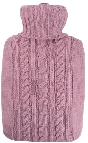 Hugo Frosch Wärmflasche Klassik 1,8 l mit Strickbezug Pink