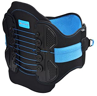 LSO Back Brace with Maximum Decompression Plate,Adjustable Arch Back Support,Dual Pulley System Lumbar Support Belt for Herniated Disc,Spine Stenosis,Sciatica,Scoliosis(L/XL fit belly 33.75-47)