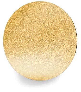 Anniversary House 10 Zoll Cake Drum Gold 1 Stück einzeln verpackt stabile Faser Kuchenplatte rund DRW10G, 38