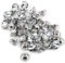 Fdit 50Pcs Clear Crystal Polsterknöpfe runde Knöpfe Kopfteil Polster Kristallknöpfe mit Metallschlaufe für Sofa Kopfteil DIY Dekoration(20mm)