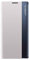 LEYAN Coque pour Samsung Galaxy S21 5G, Prime Étui Housse à Cuir PU Rabat avec Clear Afficher Fenêtre, Flip Smart View Case Cover avec Support Pliable, Argent
