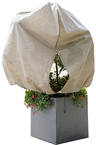 Basera XXL-Winterschutz 240 x 200 cm für Pflanzen, Frostschutz Vlies 80g/m² | lichtdurchlässig, wasserabweisende Pflanzenabdeckung