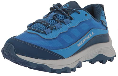 Merrell Moab Speed Low WTRPF Wanderschuh, Blue, 35 EU