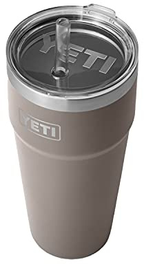 YETI Rambler 26 oz Straw Cup, Vacuum Insulated, Stainless Steel with Straw Lid, Sharptail Taupe