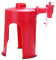 Lseqow Distributeur de soda, mini fontaine à boisson à l'envers 2,0 L, machine à boissons gazéifiées à pression manuelle, plastique ABS, noir, compact, avec couvercle