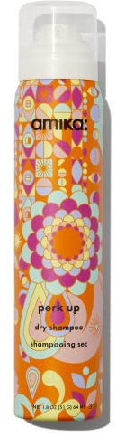 amika perk up talc-free dry shampoo spray - oil-absorbing dry volume shampoo with rice starch + sea buckthorn - instantly refreshes roots, reduces odor + boosts volume - invisible finish (64 ml)