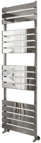 Go Bathrooms Ark Towel Rail 1600mm x 500mm Chrome Bathroom Radiator Designer Heated Ladder Rail Flat Panel Heater