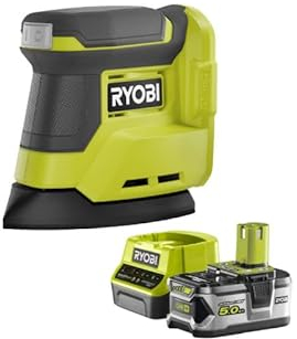 Pack RYOBI Ponceuse triangulaire 18V One+ - RPS18-0 - 1 Batterie 5.0Ah - 1 Chargeur rapide RC18120-150
