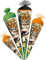 alles-meine.de GmbH Schultüte - Tiger & Zootiere 35-85 cm Größe wählbar - mit/ohne Holzspitze - Zuckertüte - Tüllabschluß/Filzabschluß - eckig/rund - Mädchen Jungen -..