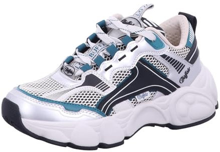 Buffalo Cld Run - Silber/Schwarz/Petrol Kunstleder 40 EU