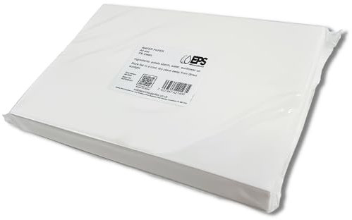 EPS A4 Edible Wafer Paper - 100 Sheets - (0.35-0.4mm thickness) Quality Wafer Paper - For Edible Printing, Cake Decorating and Burn Away Cakes