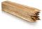 Pali in legno di faggio e legno quadrato 25 pezzi – lunghezze 50 cm – ideali per pali di recinzione, pali di recinzione, pali di alberi e giardinaggio – robuste aste per piante 25 mm x 25 mm