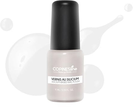 Vernis Silicium Blanc 5ml ● Actifs Fortifiants ● Longue Tenue ● Sans Perturbateurs Endocriniens ● Convient Femmes Enceintes & Vegan