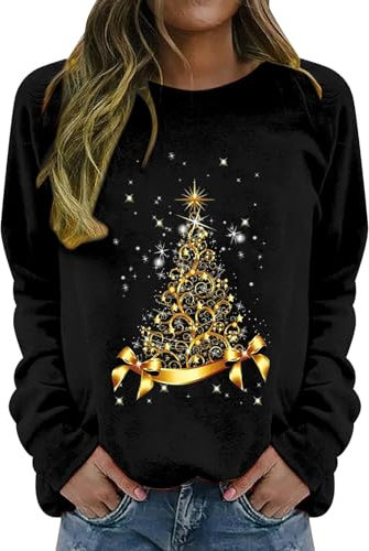 Schwarzer Kapuzenpullover, for mom,Familien weihnachtsoutfit,Weihnachtspullover Mutter Tochter,Pulli Zopfmuster,Weihnachts Damen Pullover,Oberteil Damen,Cropped Hoodie,weihnachtshoodie