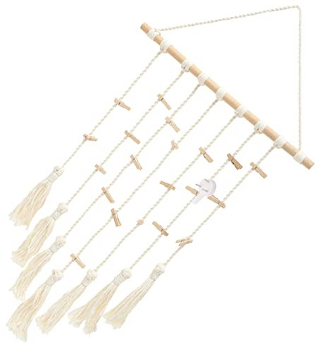 Ciieeo Wunderschöne Foto-wanddekoration – 20 Holzklammern Hängende Fotoanzeige Für Hochzeit Geburtstag Abschlussfeier Weihnachten