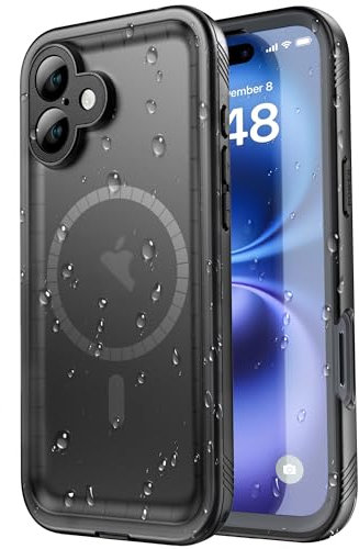 SPORTLINK Magnetic for iPhone 16 Plus Waterproof Case - Shockproof Military-Grade Protection [Compatible with Magsafe][Built in Full Screen/Camera Protector] 360 Full Body Protective[IP68 Underwater]