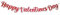 Folienbanner Happy Valentine's Day, 1,5 m, mit Schnur zum Aufhängen, rot foliert, Valentinstagsdekoration, Girlande Banner