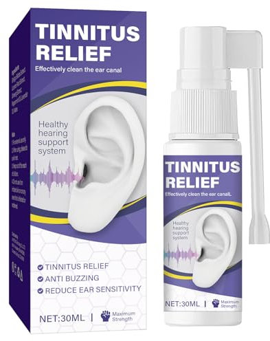 Tinnitus Spray, Tinnitus Relief for Ringing Ears, Effektive bei akutem & chronischem, unterstützt bei Ohrengeräuschen & Schwindel