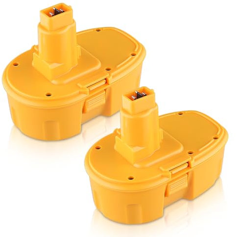 2 PACKS DASNITE DC9096 4.8Ah 18V Ni-MH Replacement Battery for Dewalt Compatible With Dewalt Battery 18V DC9096 DC9095 DC9098 DC9099 DW9096 DW9095 DW9098 DW9099 DE9039 DE9095