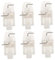 SHINEOFI 6pcs Freezer Shelf Clip Commercial Refrigerator Refrigerator Shelf Clips Refrigerator Parts Accessories Commercial Shelf Clip for Fridge White