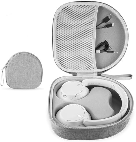 Funda de Auriculares para JBL Tune 720BT 520BT 510BT, para Sony WH-1000XM4, WH-CH520, WH-CH720N, Caja de Almacenamiento Rígida Bolsa de Viaje con Estuche de EVA (Gris)