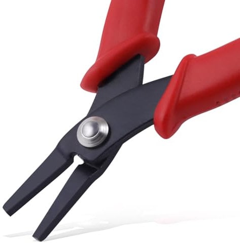 GOLD DEER 5.5 Inch Mini Flat Nose Pliers Thin Duckbill Pliers with Smooth Jaw for Jewelry Craft Making Beading Hobby Work Craft Supplies