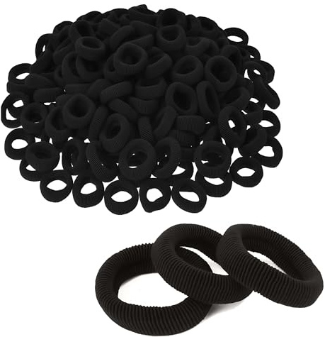 Baby Toddler Headband Set Anti-Slip Hair Accessories 200Pcs Black