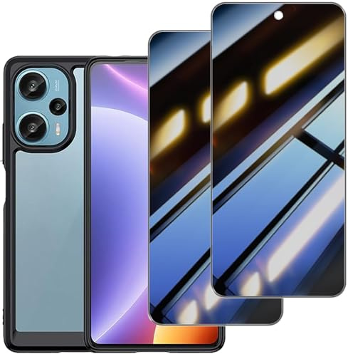 skoxno [2 Piezas] Protector Pantalla Privacidad para Xiaomi Poco F5,Templado Antiespia 9H Dureza Anti-Arañazos Antihuellas Anti Espía Protectora Película Sin Burbujas Privacy