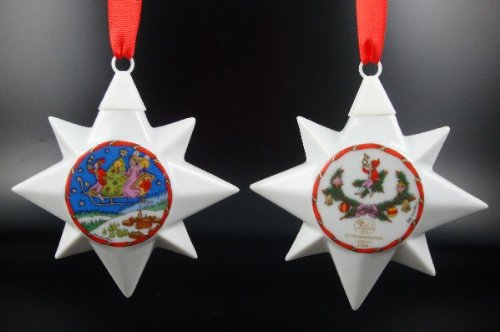 Hutschenreuther Weihnachtsstern 1994*Rarität, Porzellanstern, Anhänger, Weihnachten, Baumanhänger, Baumschmuck, Stern