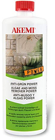 Akemi Anti-Moos und Algen Power 1 L - Reiniger - Mosskontrollmittel - 10-20 Quadrat Meter - Flüssig