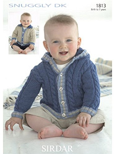 Sirdar Snuggly DK Baby Knitting Pattern 1813