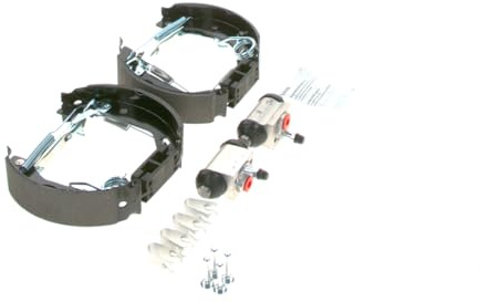 Bosch KS591 Kit Super Pro - Rear drum brake kit - 1 pre-assembled set, 2 wheel brake cylinders, 4 brake shoes