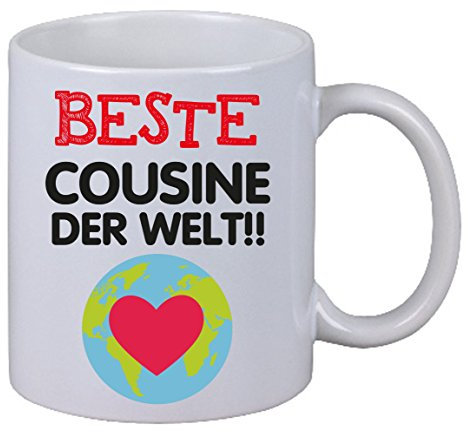 Kaffee Tasse Beste Cousine Der Welt Becher Kaffebecher Merry X-Mas Christmas