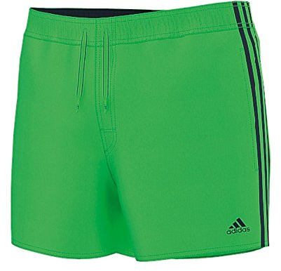 adidas Herren Badeshorts 3-Stripes VSL, Flash Green S15/Collegiate Navy, S, S22694