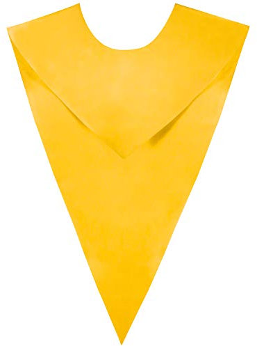 IvyRobes Unisex Glänzend V-Form Chor Gestohlen für Erwachsene Stola Klerus Kirche Kostümstolen Gold