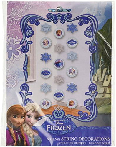String Hanging Decoration with Disney Frozen Design - 6 pcs.