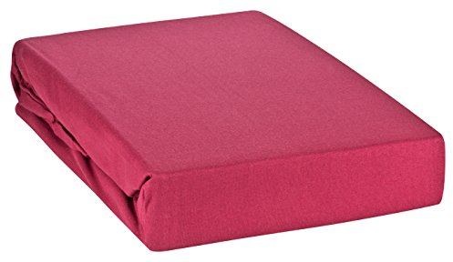 Moon Premium Spannbetttuch Spannbettlaken Wasserbett und Matratzen Line Silver 180x200-200x220-brombeere