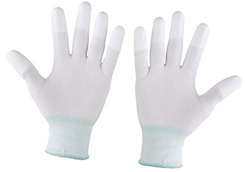 MagiDeal Gants De Quilting en Nylon pour Machines ?Coudre Quilteuses Quilting M Blanc