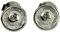 SILBERMOOS mignon Dame Clou d´oreille rond á Topas blanc Argent Sterling 925 mat Boucle d´oreille