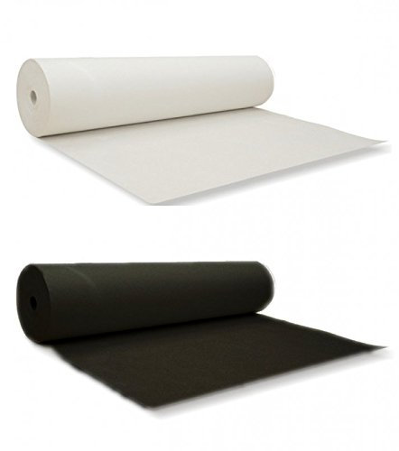 Bügelvlies 1020HF zum Aufbügeln | Einseitig | Vlieseinlage | Bügeleinlage| Farbe schwarz #22 / Lange: 4 Meter