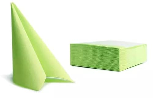 Servietten Gastroservietten 38 x 38 cm cm Soft Point einfarbig Lime grün 50 Stück