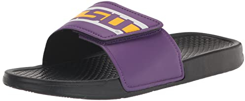 FOCO Herren NFL Team Logo Sport Slide Sandale, Schwarz-Legacy Stripe