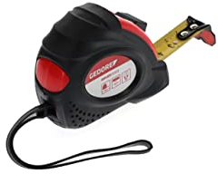 GEDORE Red Flessometro 3 metri, Cordella Metrica, Classe Precisione II, Magnetico, Flessometro Retrattile Automaticamente, Flessometro con Clip da Cintura, R94550003