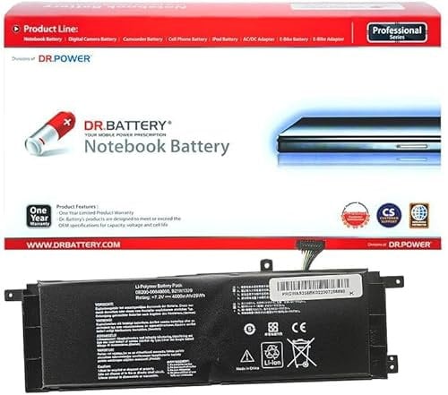 DR. Battery B21N1329 0B200-00840000 Laptop Battery for Asus X553 X453 X453MA R515MA D553MA-HH01 D553MA X553MA-SX457B X553MA-DB01 [7.2V]