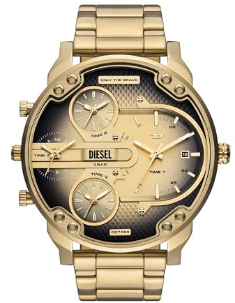 Diesel Mr. Daddy 2.0 Herrenuhr mit übergroßem Chronograph und Edelstahl-, Silikon- oder Lederarmband